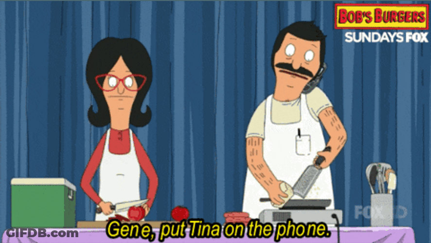 Tina Bobs Burger Telephone Head GIF