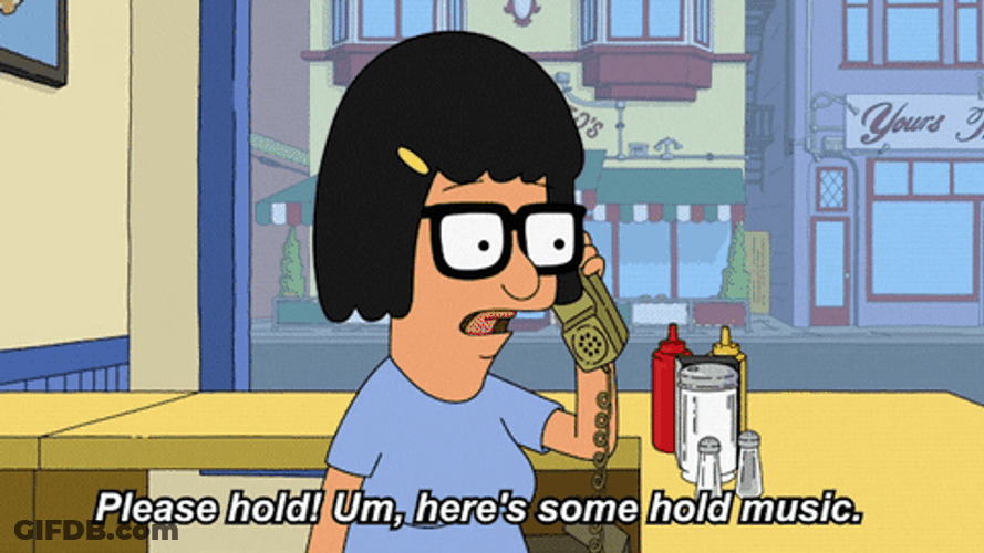 Tina Bobs Burgers Hold Music GIF