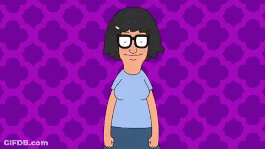 Tina Bobs Burgers Jumping GIF