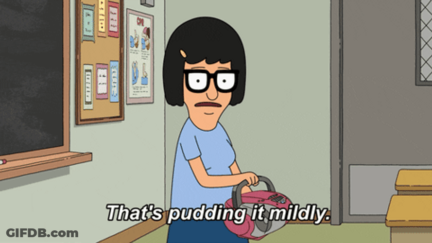 Tina Bobs Burgers Pudding Critic GIF