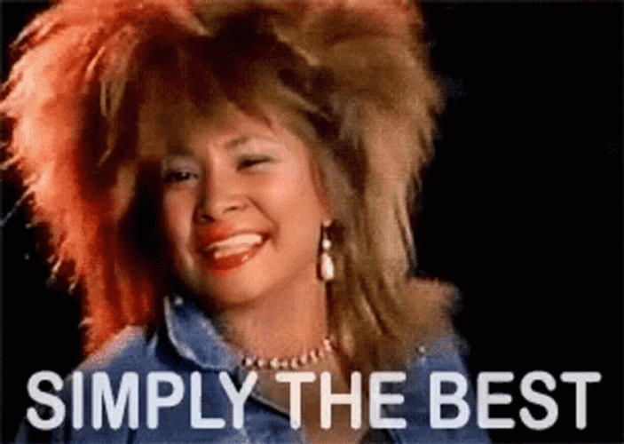 Tina Turner Simply The Best GIF