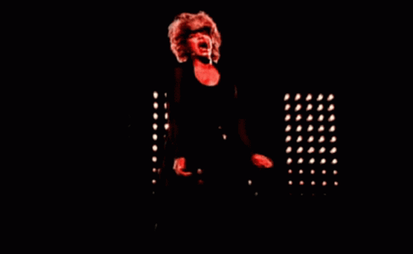 Tina Turner Singing Performance GIF