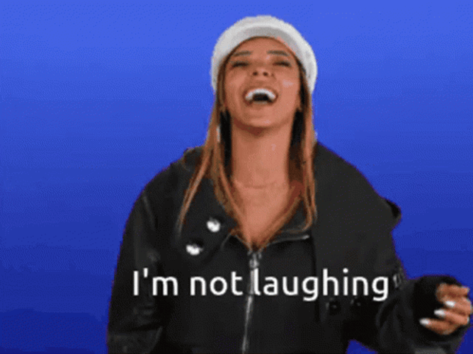Tinashe Fake Laughing GIF