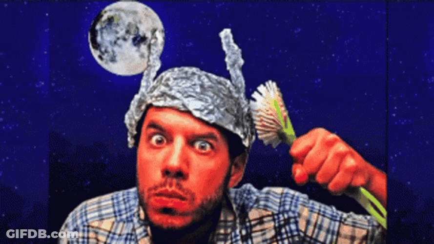 Tinfoil Hat Mickey Mouse Ears Shut Up GIF