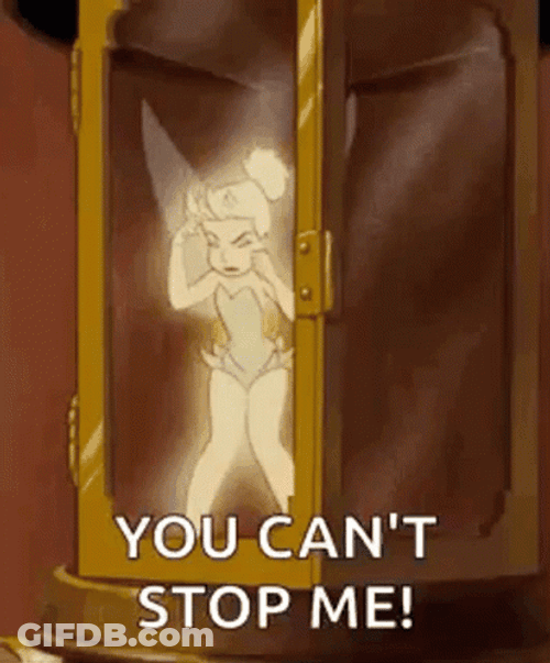 Tinker Bell Cant Stop Wont Stop GIF