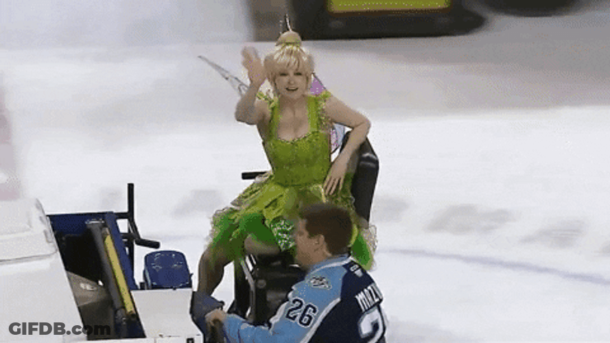 Tinker Bell Cosplayer Rock Paper Scissors GIF