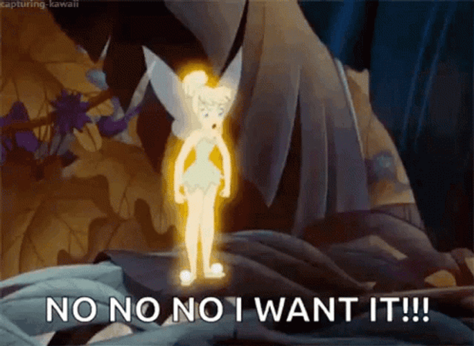 Tinker Bell No I Want It Stomp GIF