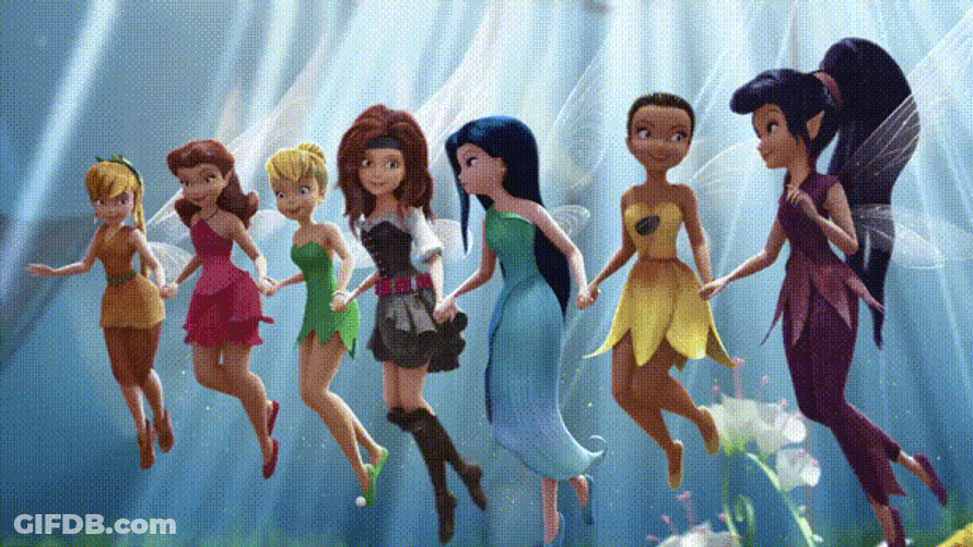 Tinkerbell And Fairies Bow Down GIF