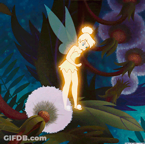Tinkerbell Angry Kick GIF