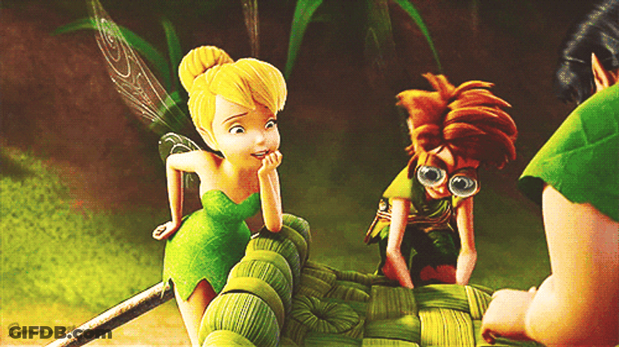 Tinkerbell Constructing With Friends GIF