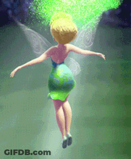 Tinkerbell Dress Transformation GIF