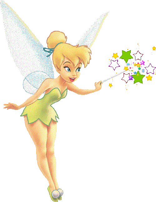 Tinkerbell Fairy Using Magic Wand GIF