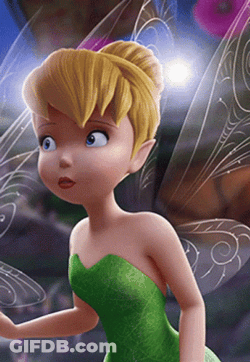 Tinkerbell Looking Around GIF