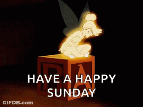 Tinkerbell Sitting On Block With Letter A GIF
