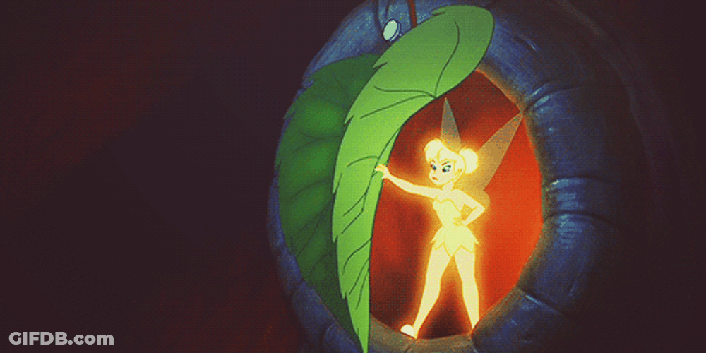 Tinkerbell Walking Away GIF