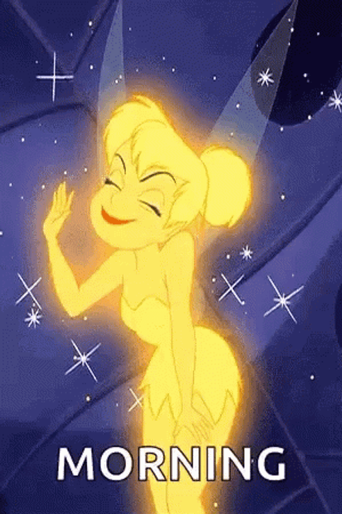 Tinkerbell Waving Disney Good Morning GIF