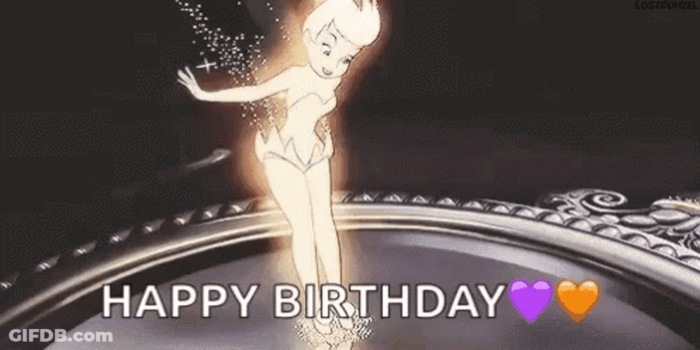 Tinkerbelle Disney Happy Birthday GIF