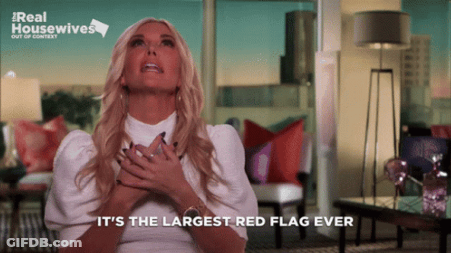 Tinsley Mortimer Saw A Red Flag GIF