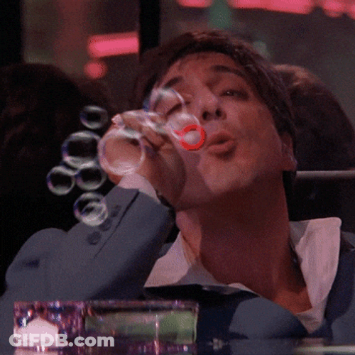 Tiny Bubbles Blowing GIF