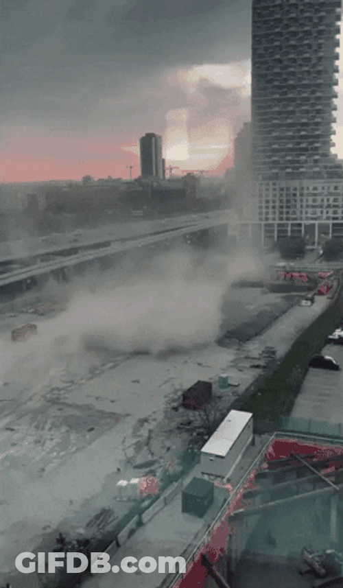 Tiny Dust Storm Formation Construction Area GIF