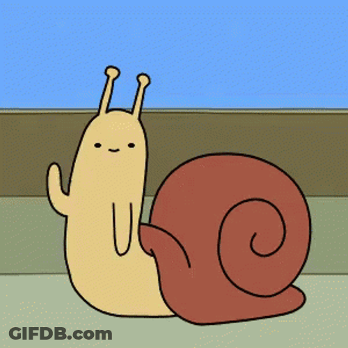 Tiny Snail Cute Wave GIF