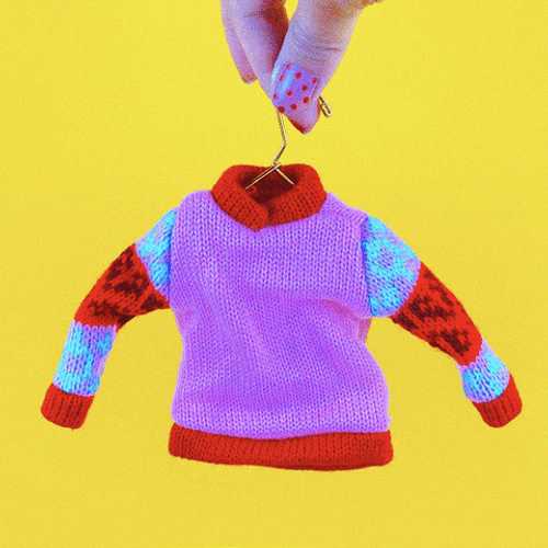 Tiny Sweater Weather Design GIF