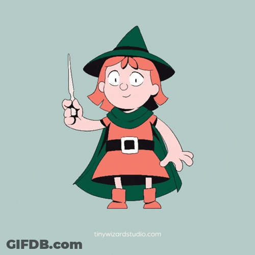 Tiny Wizard With Magic Wand For Christmas Season GIF