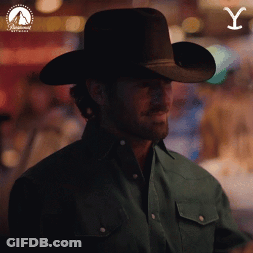 Tip Hat Cowboy Man Smile GIF