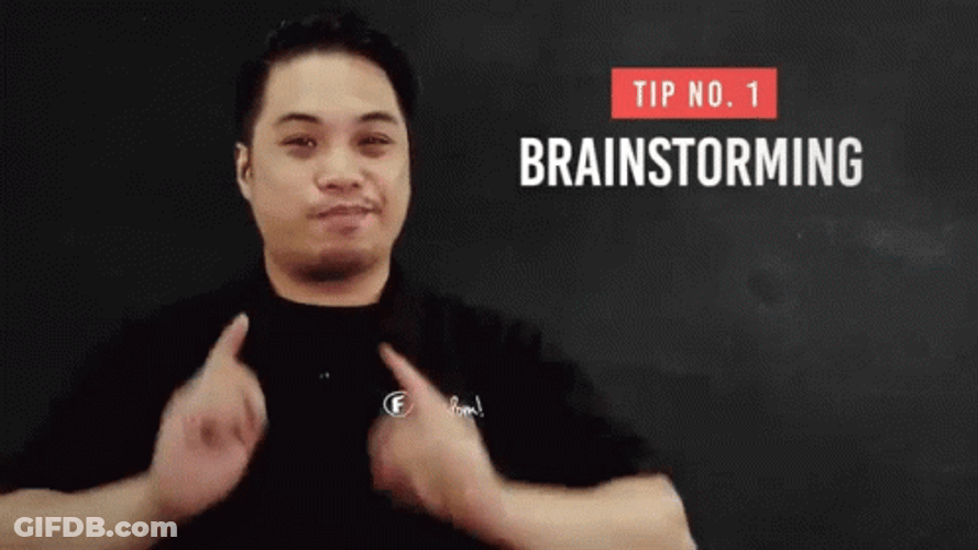 Tip Number One Is Brainstorming GIF
