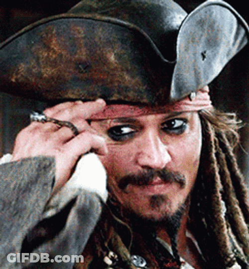 Tip Of The Hat Captain Jack Sparrow GIF