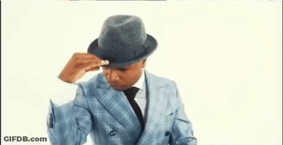 Tip Of The Hat Cool Black Guy GIF