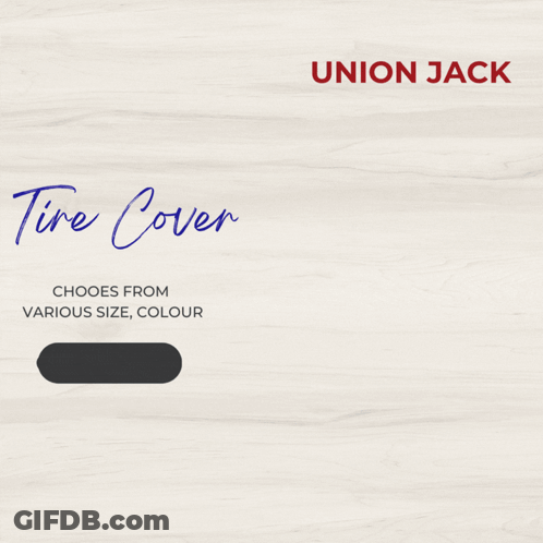 Tire Cover For Jeep Union Jack GIF