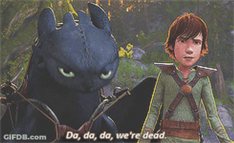 Tired And Bored Toothless Meme GIF