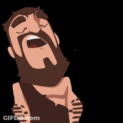 Tired Caveman Night Night GIF
