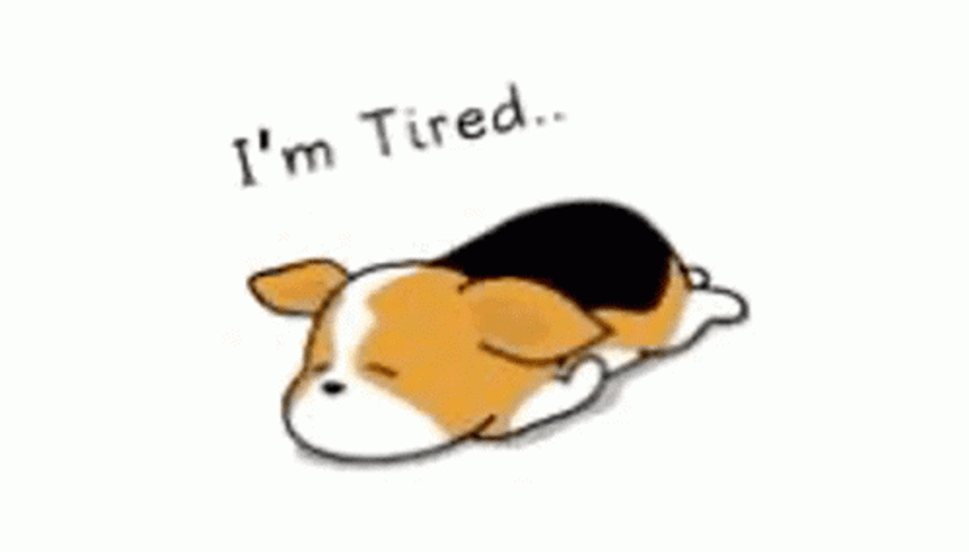 Tired Dog Sighing GIF