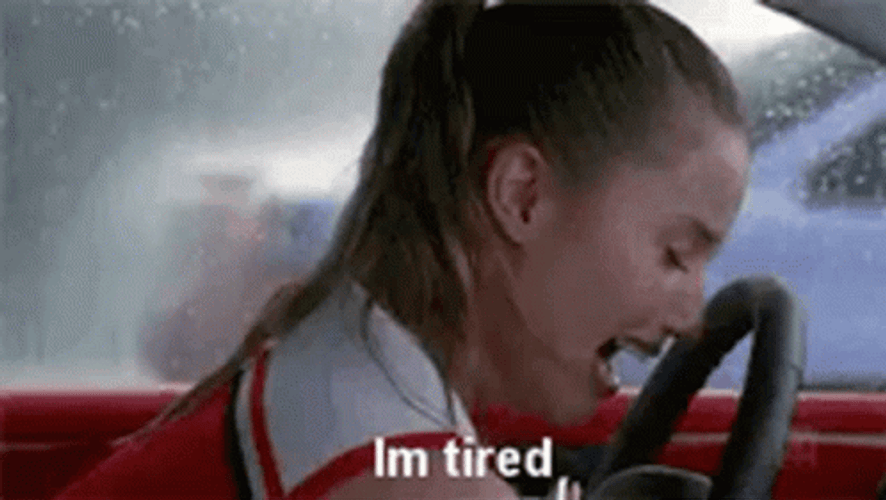 Tired Heather Morris GIF