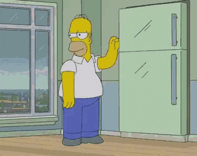 Tired Homer Simpson Bed Set Up GIF