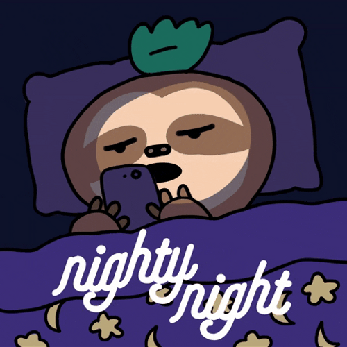 Tired Love Good Night Text GIF