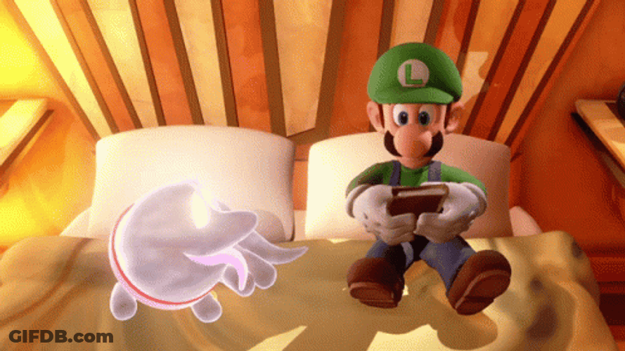 Tired Luigi Passed Out GIF