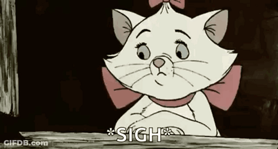Tired Marie Big Sigh GIF