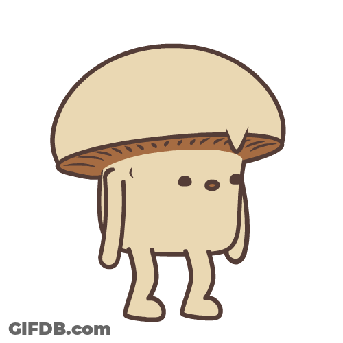 Tired Mushroom Nervous Sweat GIF