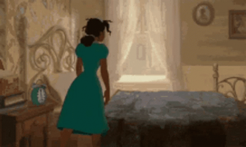 Tired Princess Tiana GIF