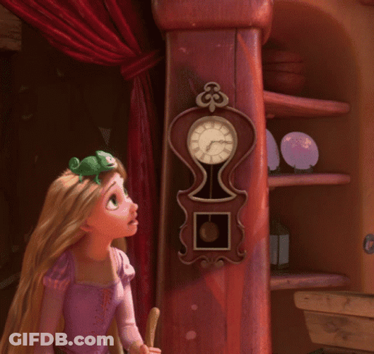 Tired Rapunzel Leaning On Wall GIF