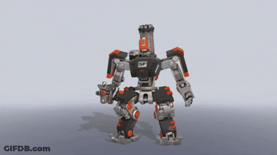 Tired Robot Sit Down GIF