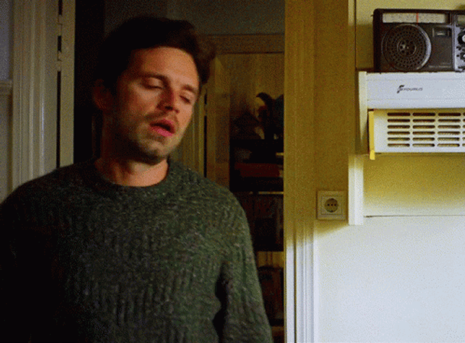 Tired Sebastian Stan Walk GIF