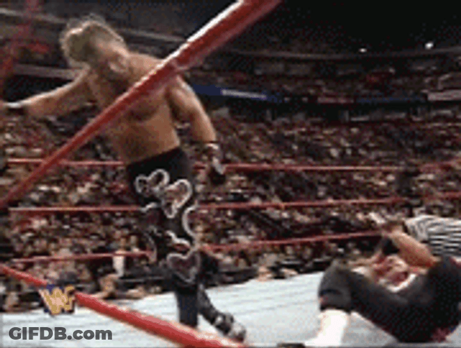 Tired Shawn Michaels Wrestling Match GIF