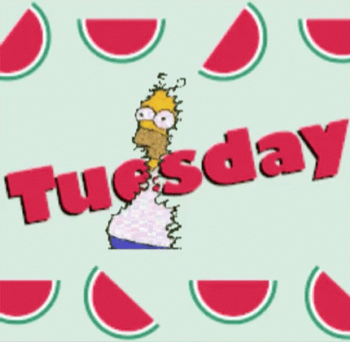 Tired Tuesday Homer Thompson Disappear GIF