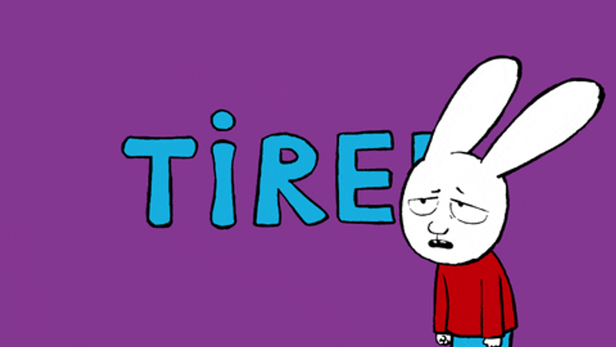 Tired Tuesday Leaving Rabbit GIF