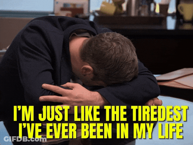Tired Tuesday Sleeping Man GIF