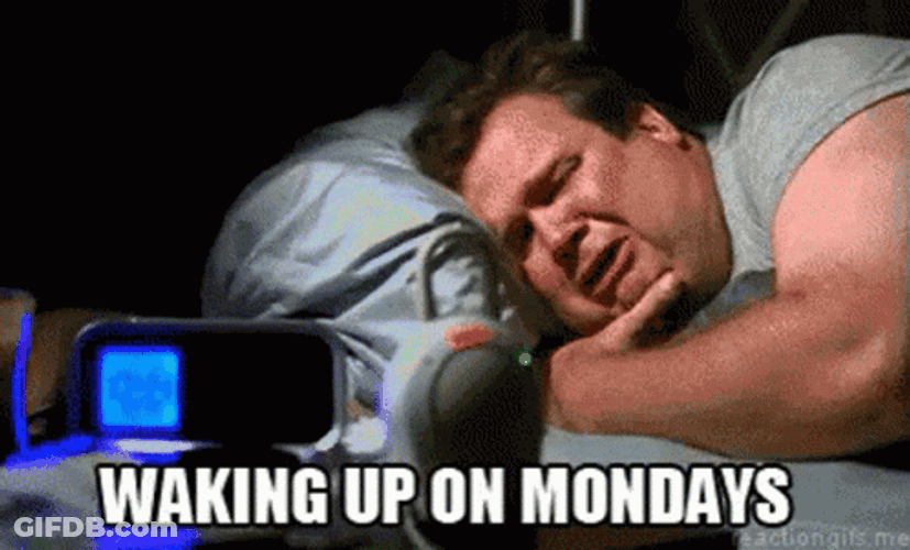 Tired Waking Up On Monday GIF